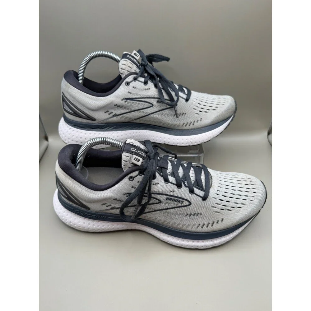Brooks Glycerin 19 Womens Size 10.5 Gray Black Breathable Running 1203431B085
